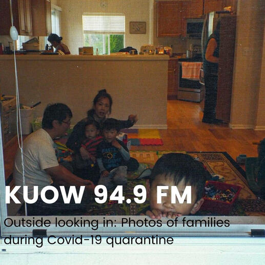 Outside looking in:Photos of families during Covid-19 quarantine